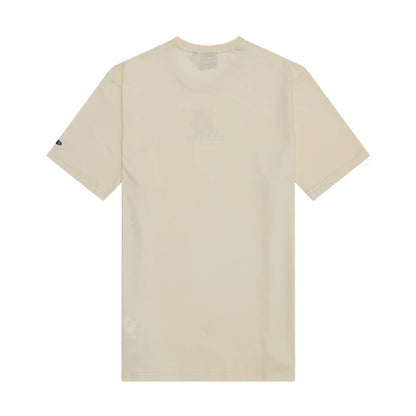 The model is wearing this NBA Wordmark LA Lakers T-Shirt in light beige. 2