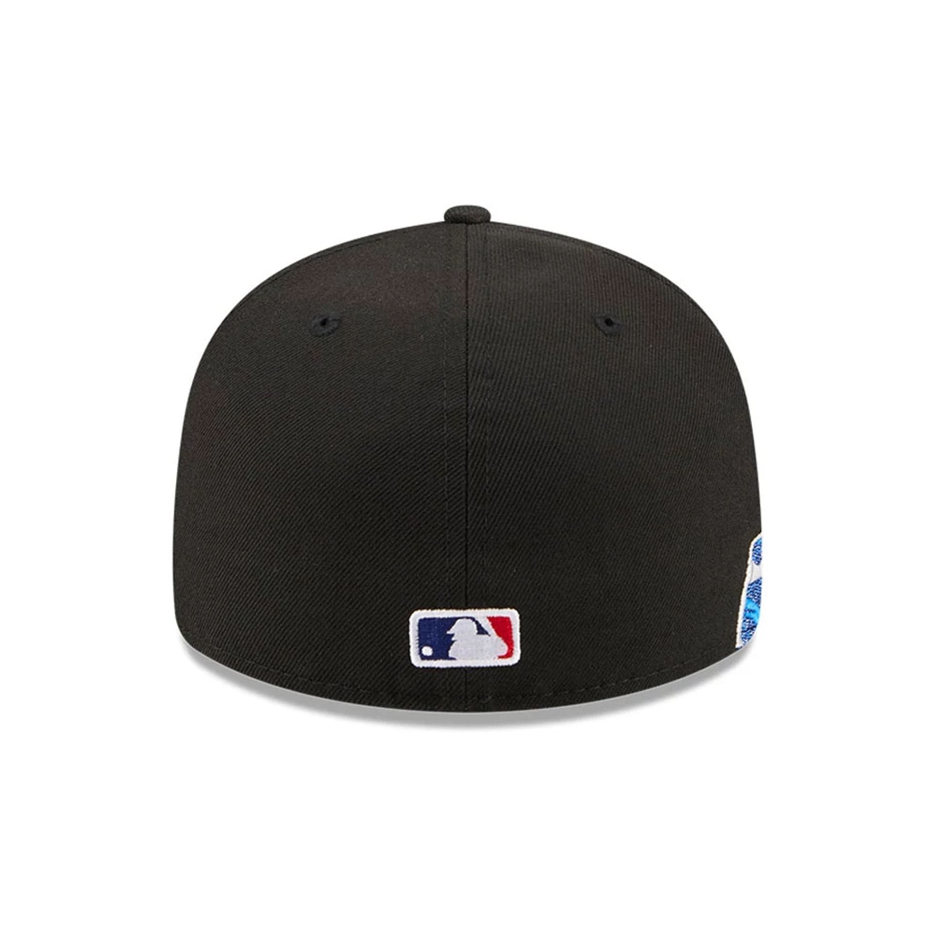 Pictured is this MLB Vissurf LA Dodgers 59FIFTY Fitted cap in black. 7
