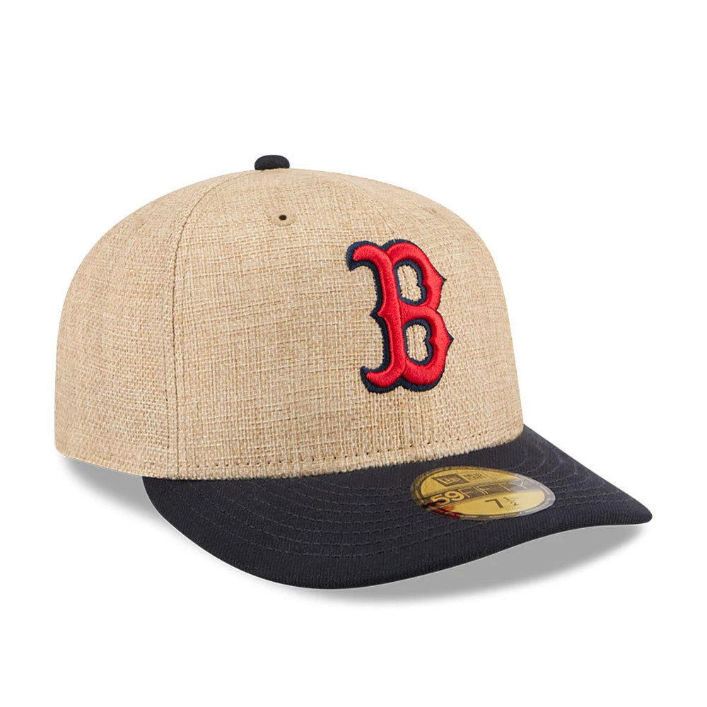 Pictured is this MLB Twine Boston Red Sox 59FIFTY Fitted cap in navy. 4
