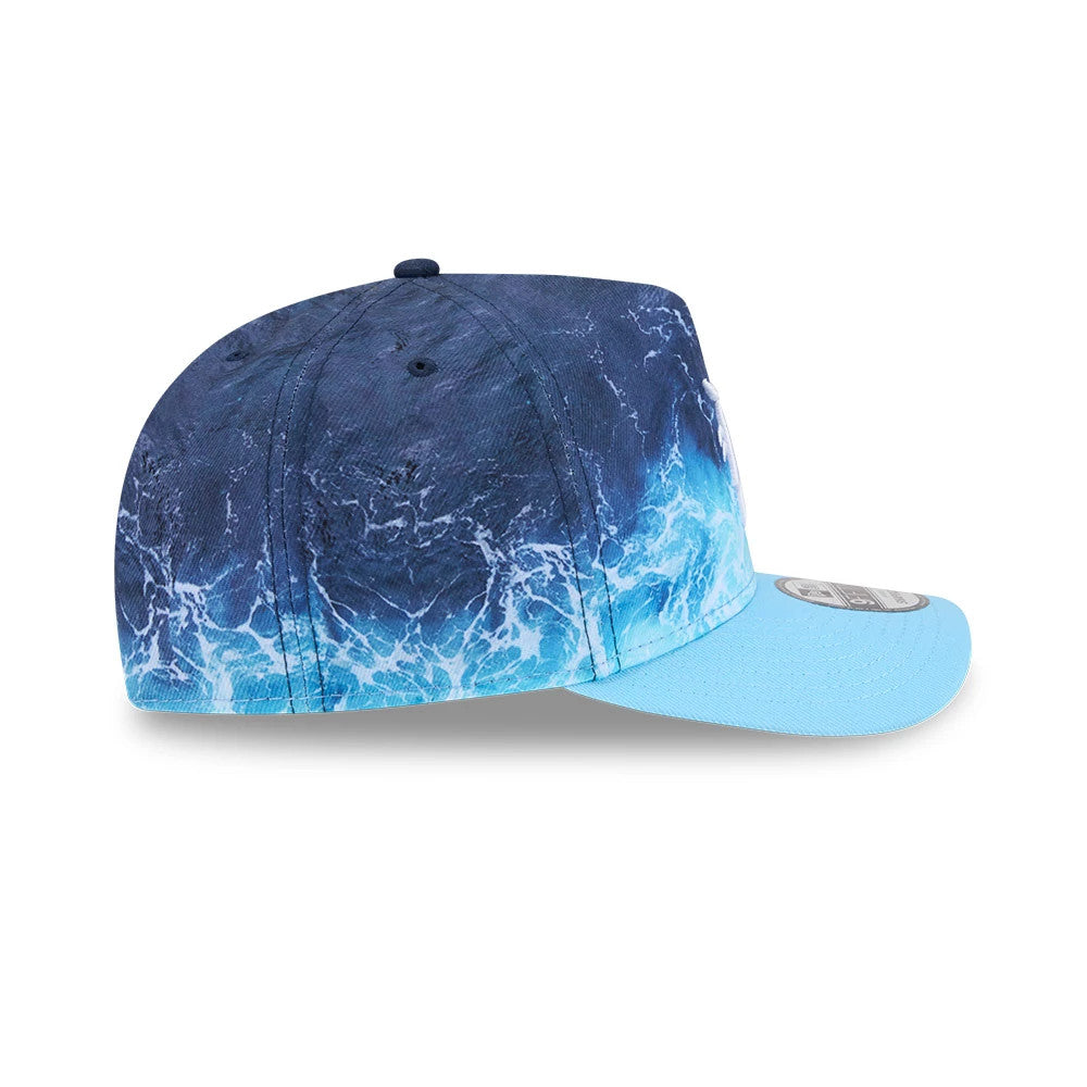 Pictured is this MLB Deep Water Detroit Tigers 9FIFTY A-Frame Snapback cap in pastel blue. 6