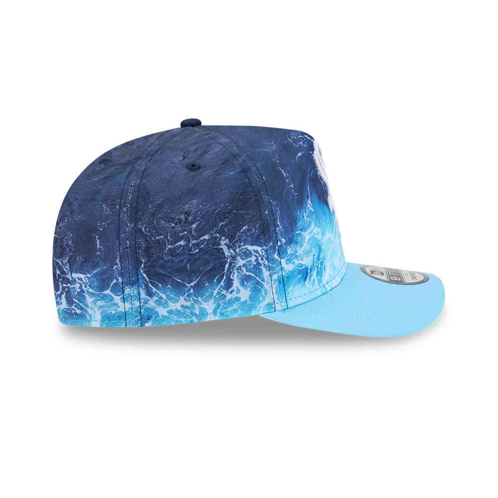 Pictured is this MLB Deep Water Chicago White Sox 9FIFTY A-Frame Snapback cap in pastel blue. 6