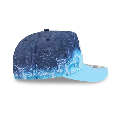 Pictured is this MLB Deep Water New York Yankees 9FIFTY A-Frame Snapback cap in pastel blue. 6
