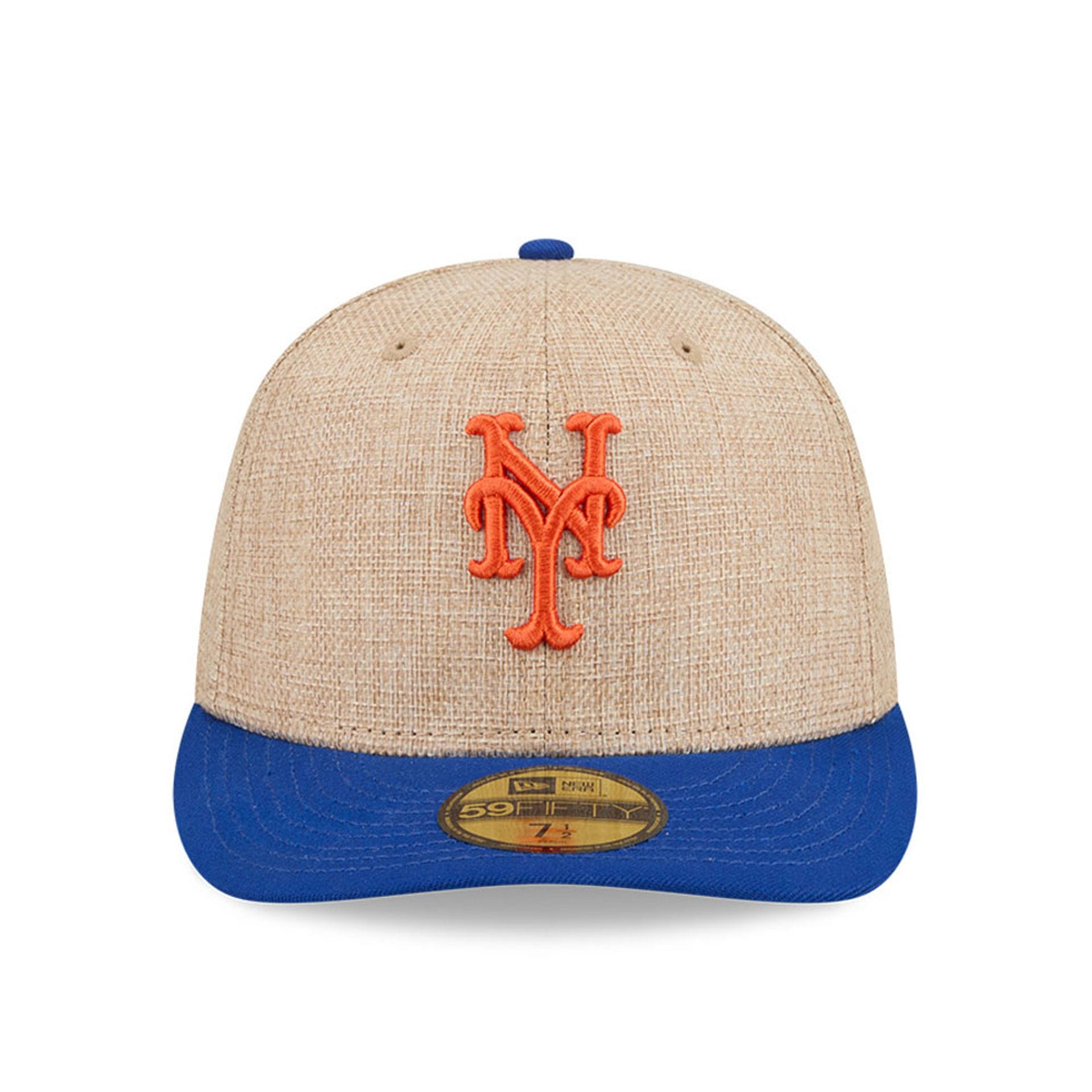 Pictured is this MLB Twine New York Mets 59FIFTY Fitted cap in blue. 3