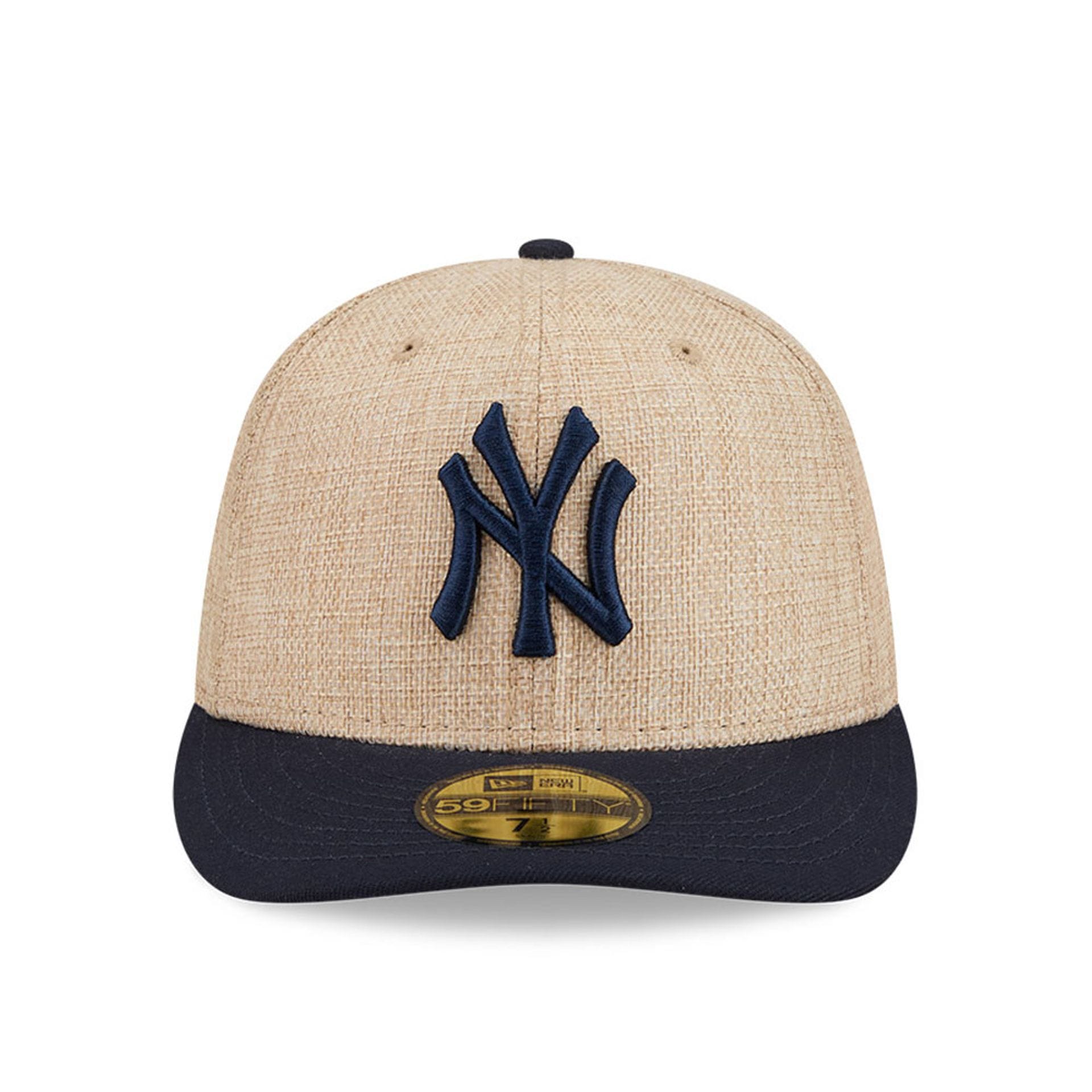 Pictured is this MLB Twine New York Yankees 59FIFTY Fitted cap in navy. 3