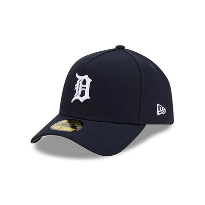 Pictured is this MLB Team Side Detroit Tigers 59FORTY A-Frame Fitted cap in navy. 4