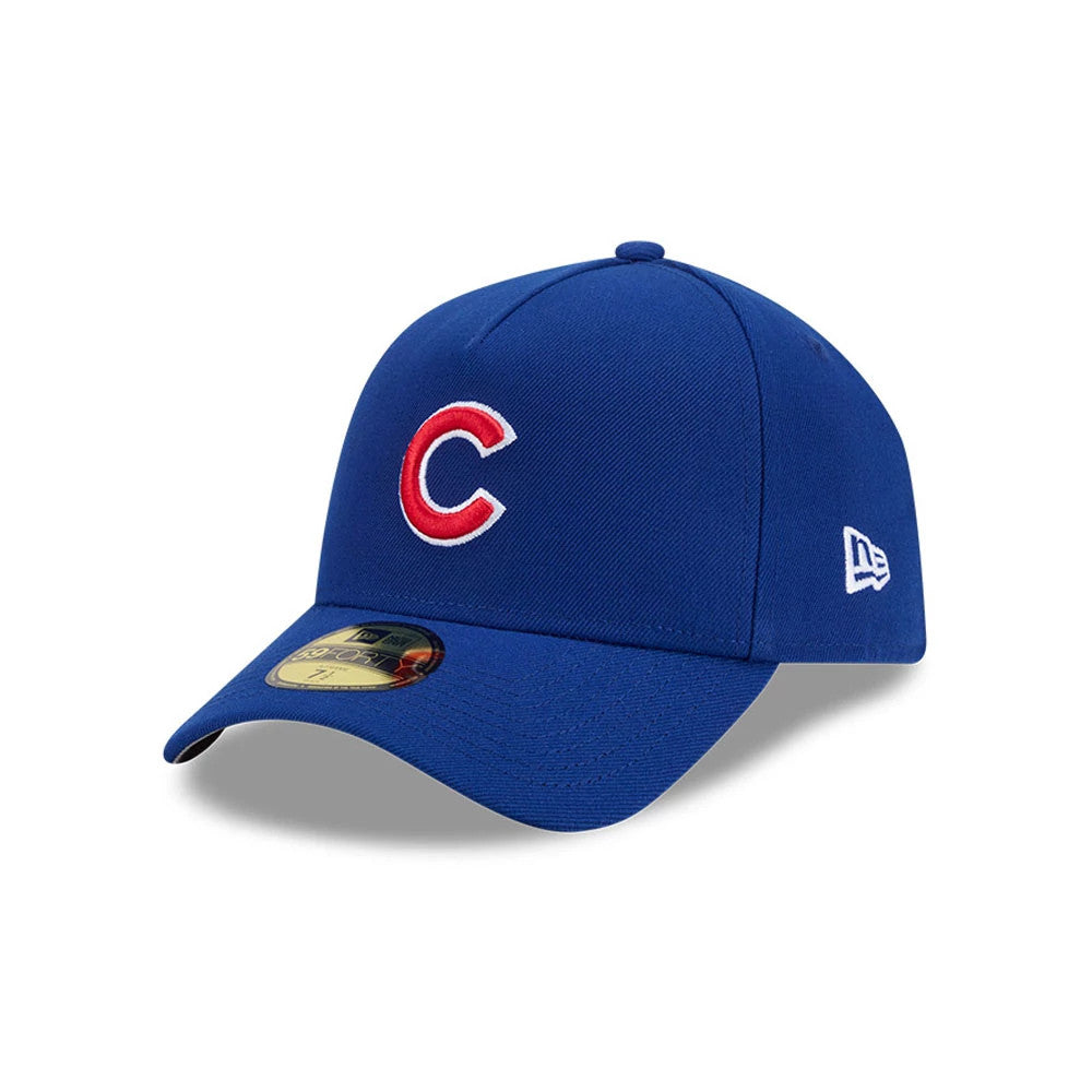 Pictured is this MLB Team Side Chicago Cubs 59FORTY A-Frame Fitted cap in blue. 4