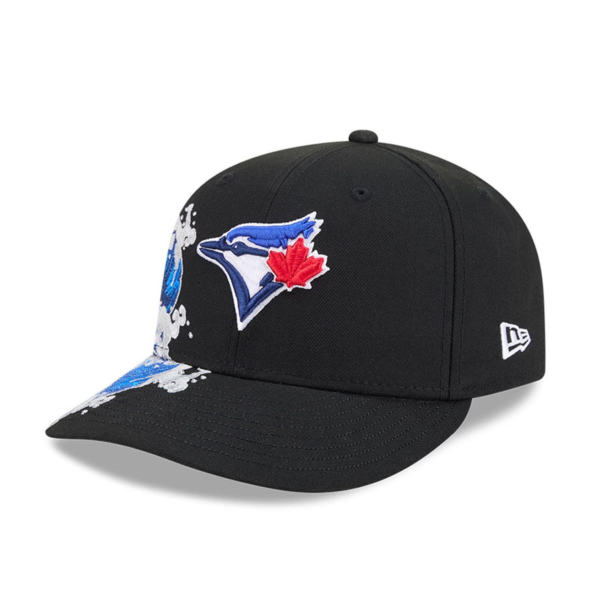 Pictured is this MLB Vissurf Toronto Blue Jays 9FIFTY Snapback cap in black. 4