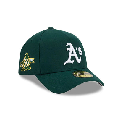 Pictured is this MLB Team Side Athletics 59FORTY A-Frame Fitted cap in dark green. 1