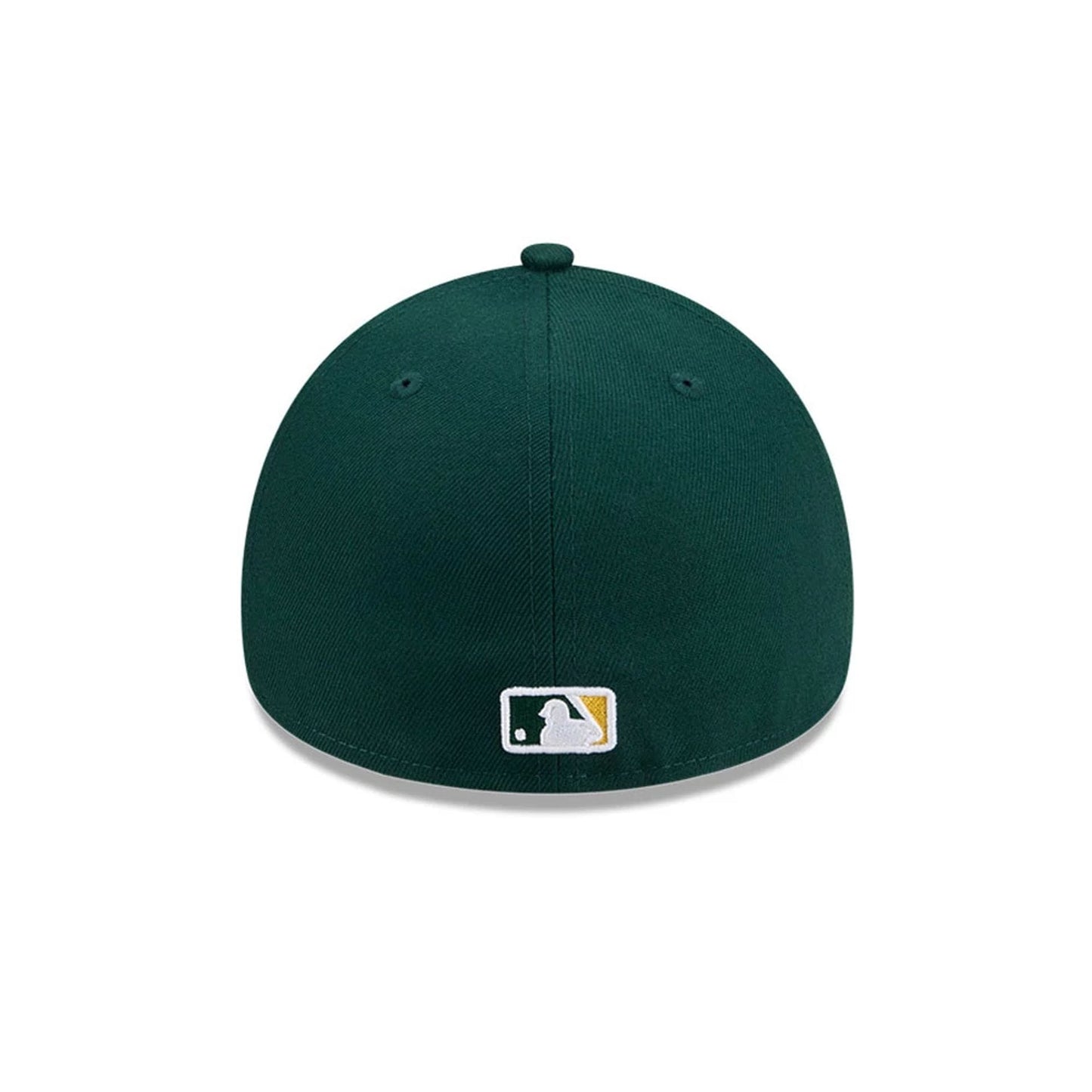 Pictured is this MLB Team Side Athletics 59FORTY A-Frame Fitted cap in dark green. 7