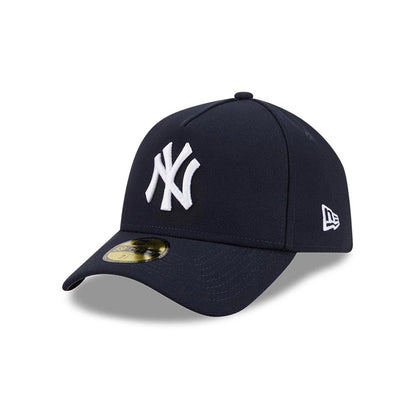 Pictured is this MLB Team Side New York Yankees 59FORTY A-Frame Fitted cap in navy. 4