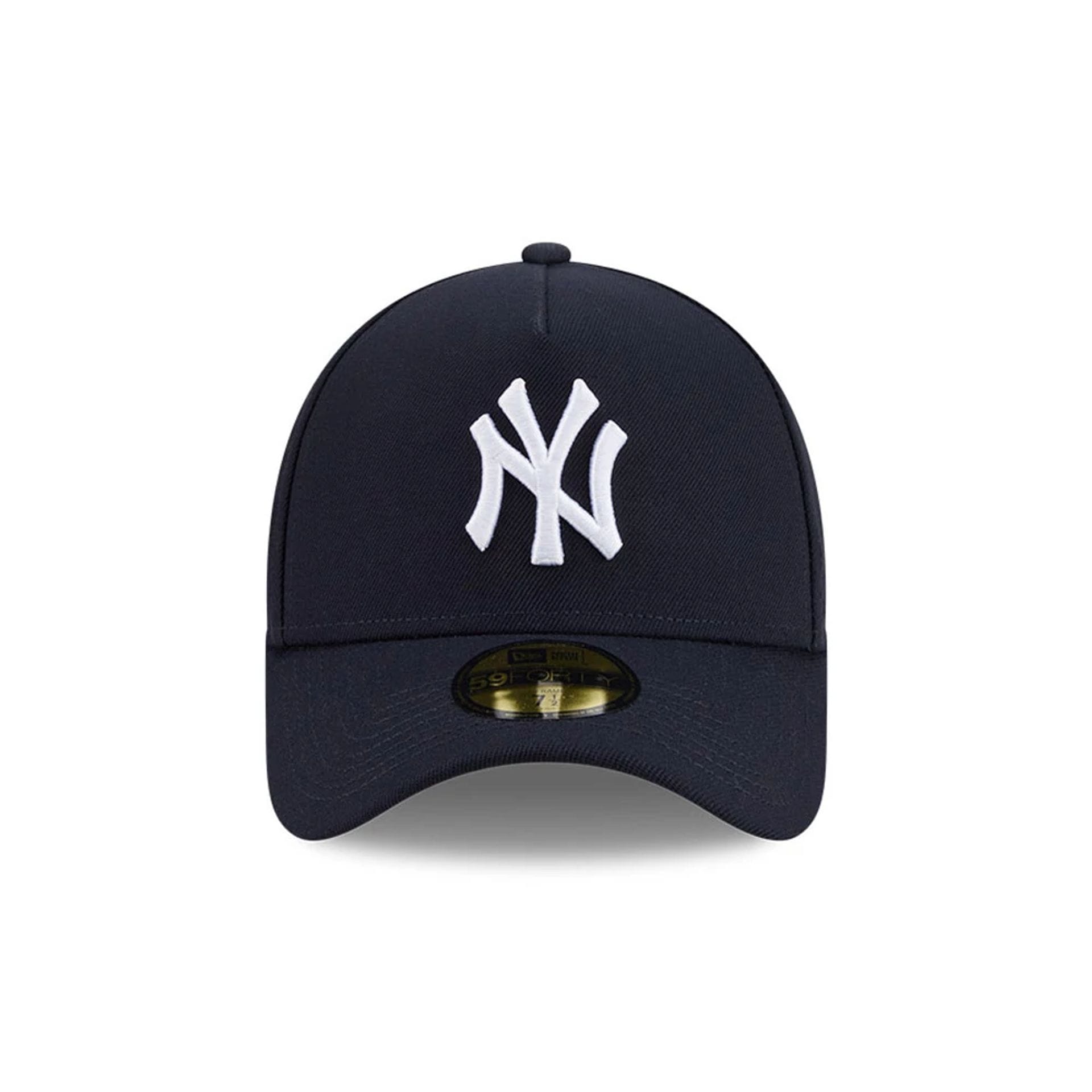 Pictured is this MLB Team Side New York Yankees 59FORTY A-Frame Fitted cap in navy. 3