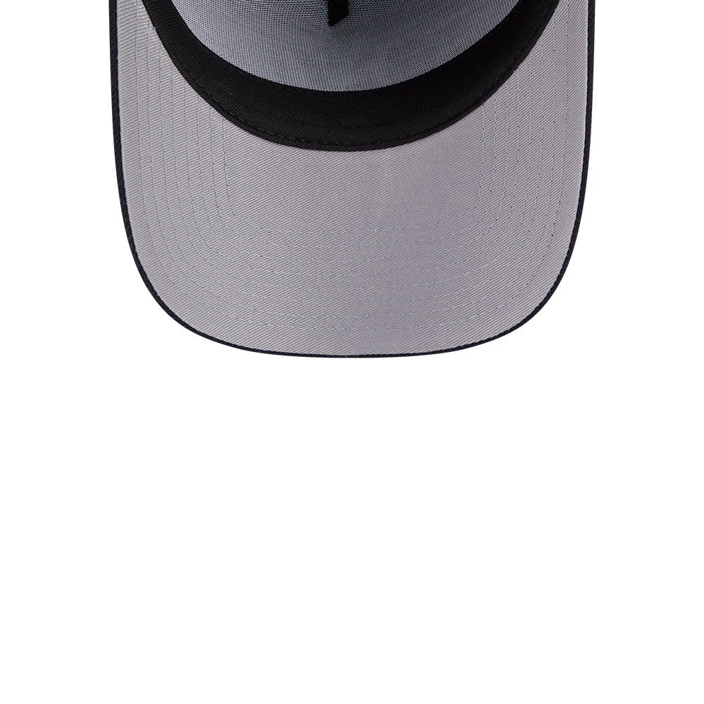 Pictured is this MLB Team Side New York Yankees 59FORTY A-Frame Fitted cap in navy. 2