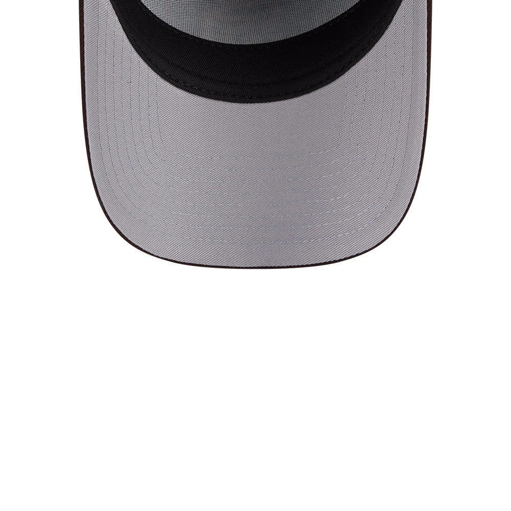 Pictured is this MLB Team Side San Diego Padres 59FORTY A-Frame Fitted cap in dark brown. 2