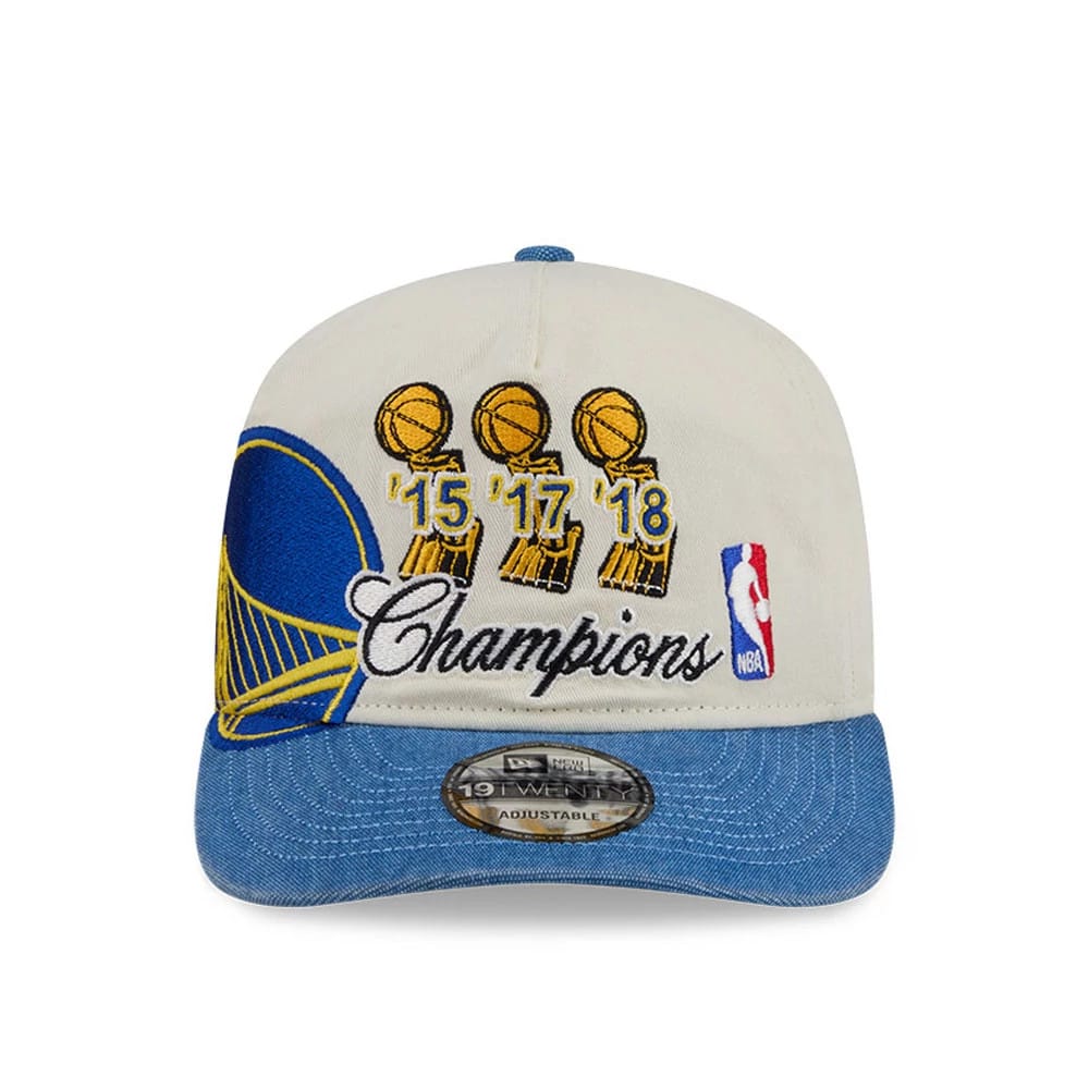 Pictured is this NBA Hardwood Classic Golden State Warriors 19TWENTY cap in blue. 3