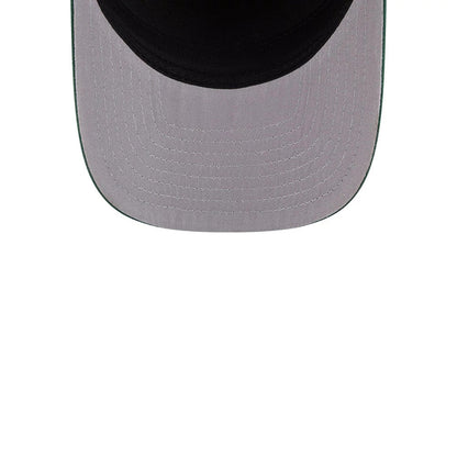 Pictured is this MLB Grained Athletics 9FIFTY A-Frame Snapback cap in dark green. 2