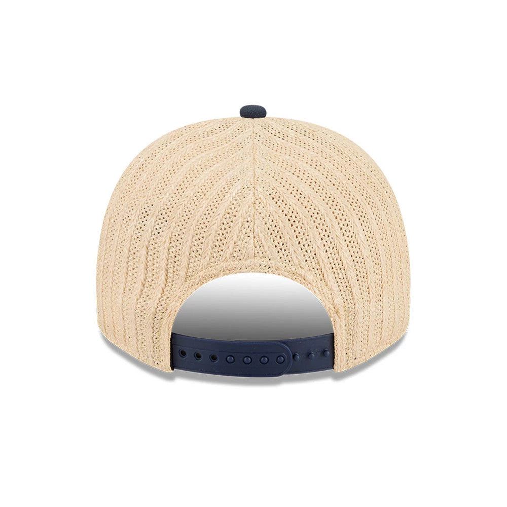 Pictured is this MLB Grained Detroit Tigers 9FIFTY A-Frame Snapback cap in navy. 7