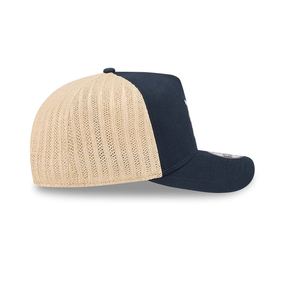 Pictured is this MLB Grained Detroit Tigers 9FIFTY A-Frame Snapback cap in navy. 6
