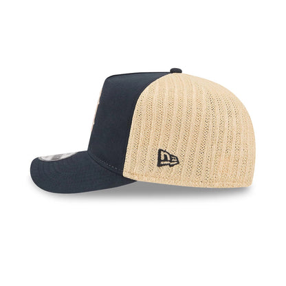 Pictured is this MLB Grained Boston Red Sox 9FIFTY A-Frame Snapback cap in navy. 5