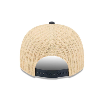 Pictured is this MLB Grained Boston Red Sox 9FIFTY A-Frame Snapback cap in navy. 7
