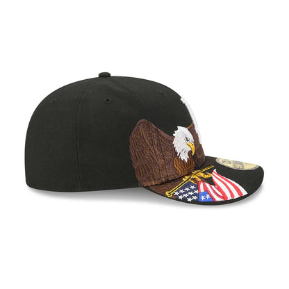 Pictured is this MLB Eagle LA Dodgers 59FIFTY Fitted cap in black. 5