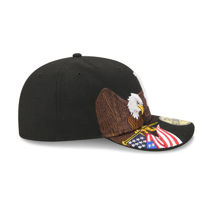 Pictured is this MLB Eagle LA Dodgers 59FIFTY Fitted cap in black. 5