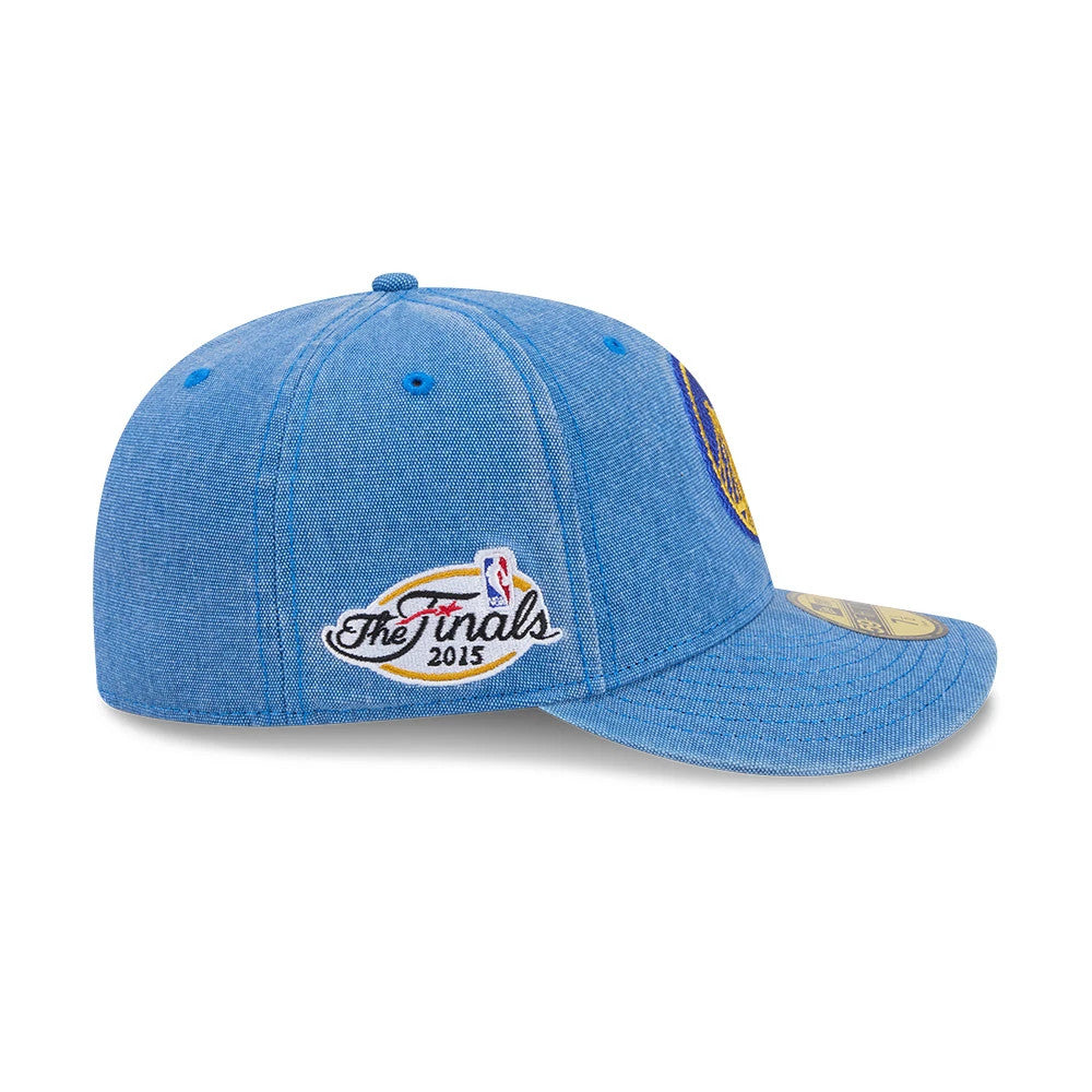 Pictured is this NBA Hardwood Classic Golden State Warriors 59FIFTY Fitted cap in blue. 5
