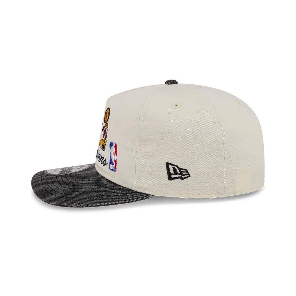 Pictured is this NBA Hardwood Classic Miami Heat 19TWENTY cap in Cream. 5