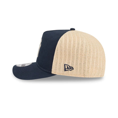 Pictured is this MLB Grained New York Yankees 9FIFTY A-Frame Snapback cap in navy. 5