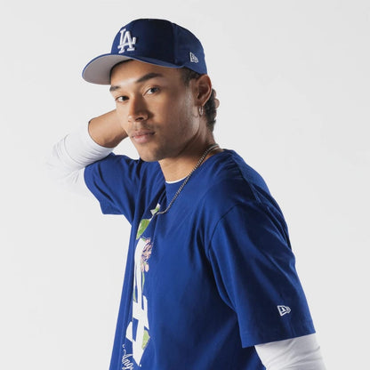 The model is wearing this MLB Life Graphic LA Dodgers T-Shirt in dark blue. 3