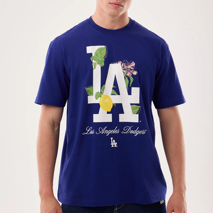 The model is wearing this MLB Life Graphic LA Dodgers T-Shirt in dark blue. 3