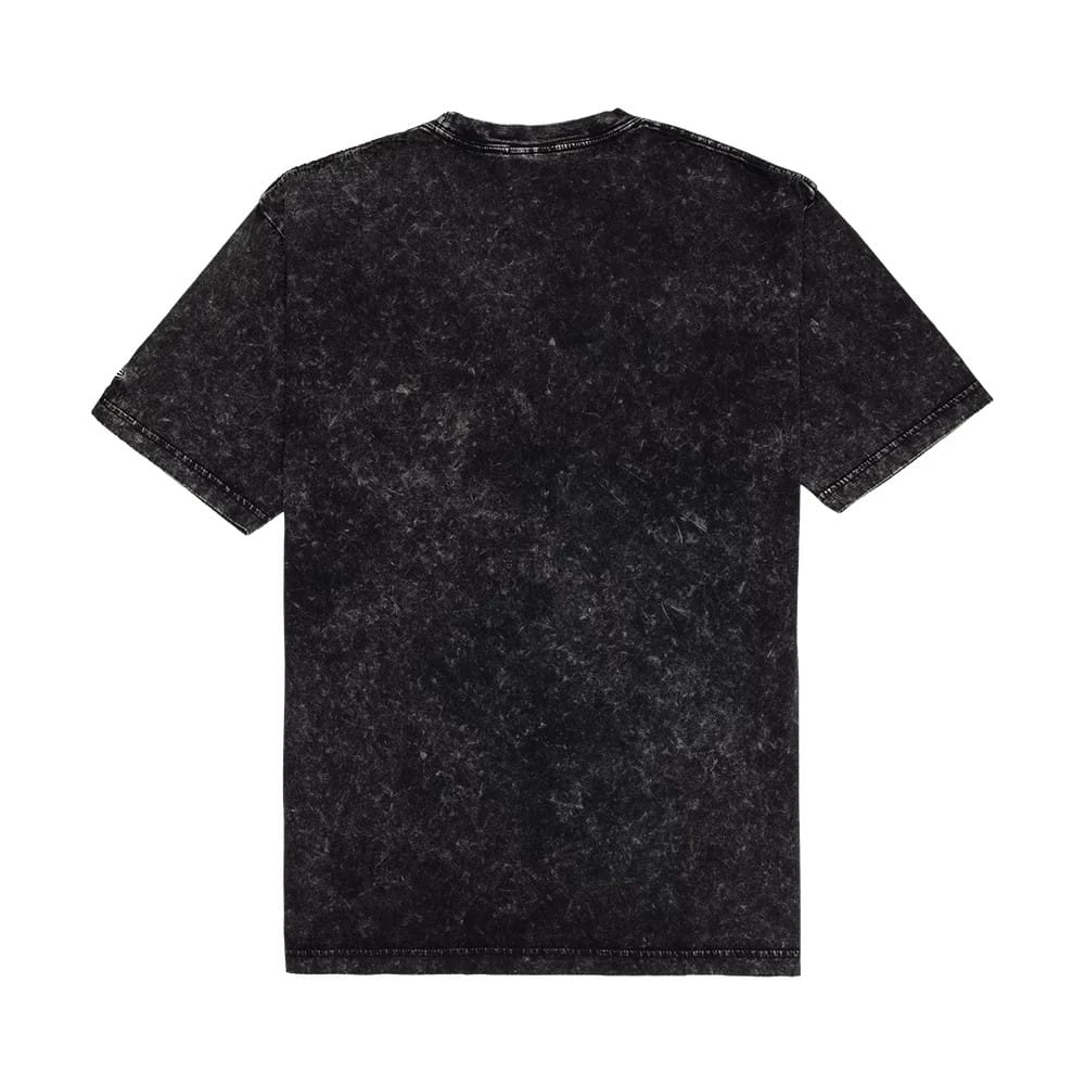The model is wearing this Nascar Logo Washed T-Shirt in black. 2
