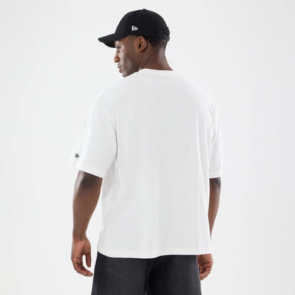 The model is wearing this Nascar Logo T-Shirt in white. 2