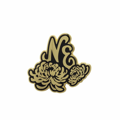 Pictured is this New Era Lunar New Year Floral Pin Badge in gold. 1