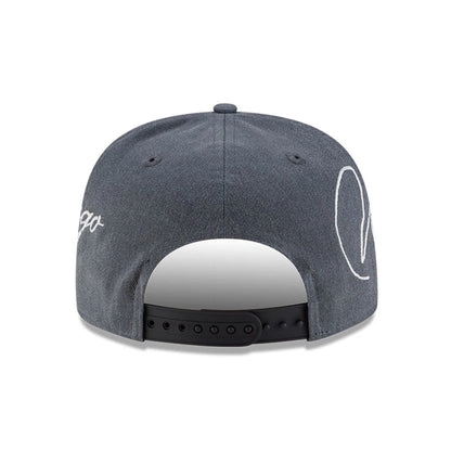 Pictured is this MLB Script Wash Chicago White Sox 19TWENTY cap in dark grey. 7