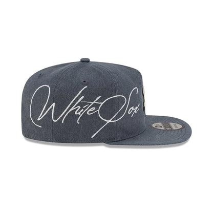 Pictured is this MLB Script Wash Chicago White Sox 19TWENTY cap in dark grey. 6