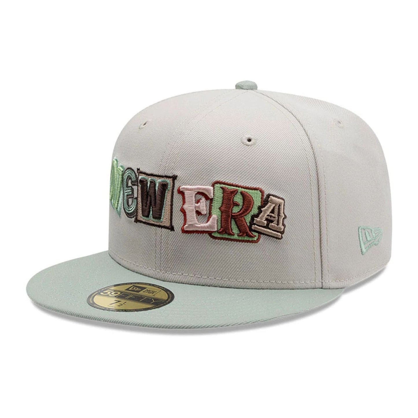 Pictured is this New Era DIY Note 59FIFTY Fitted cap in Light Beige. 1