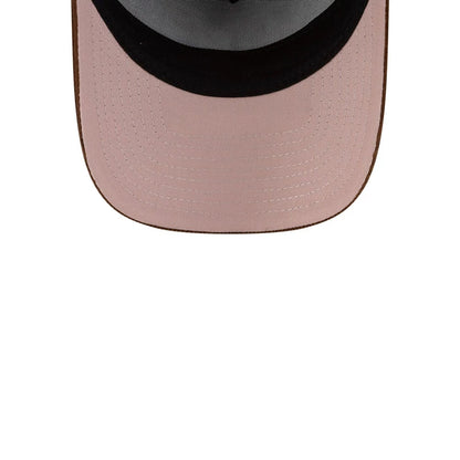 Pictured is this MLB DIY Note LA Dodgers 9FORTY A-Frame cap in dark brown. 2