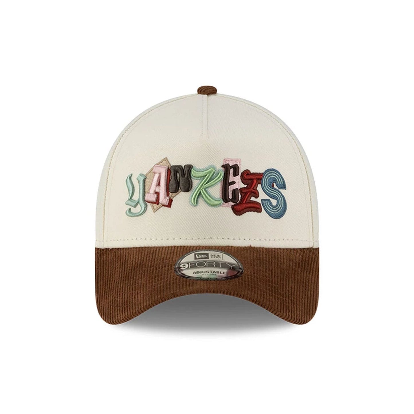 Pictured is this MLB DIY Note New York Yankees 9FORTY A-Frame cap in dark brown. 3