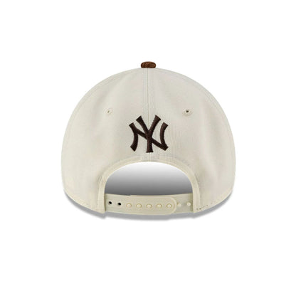 Pictured is this MLB DIY Note New York Yankees 9FORTY A-Frame cap in dark brown. 5