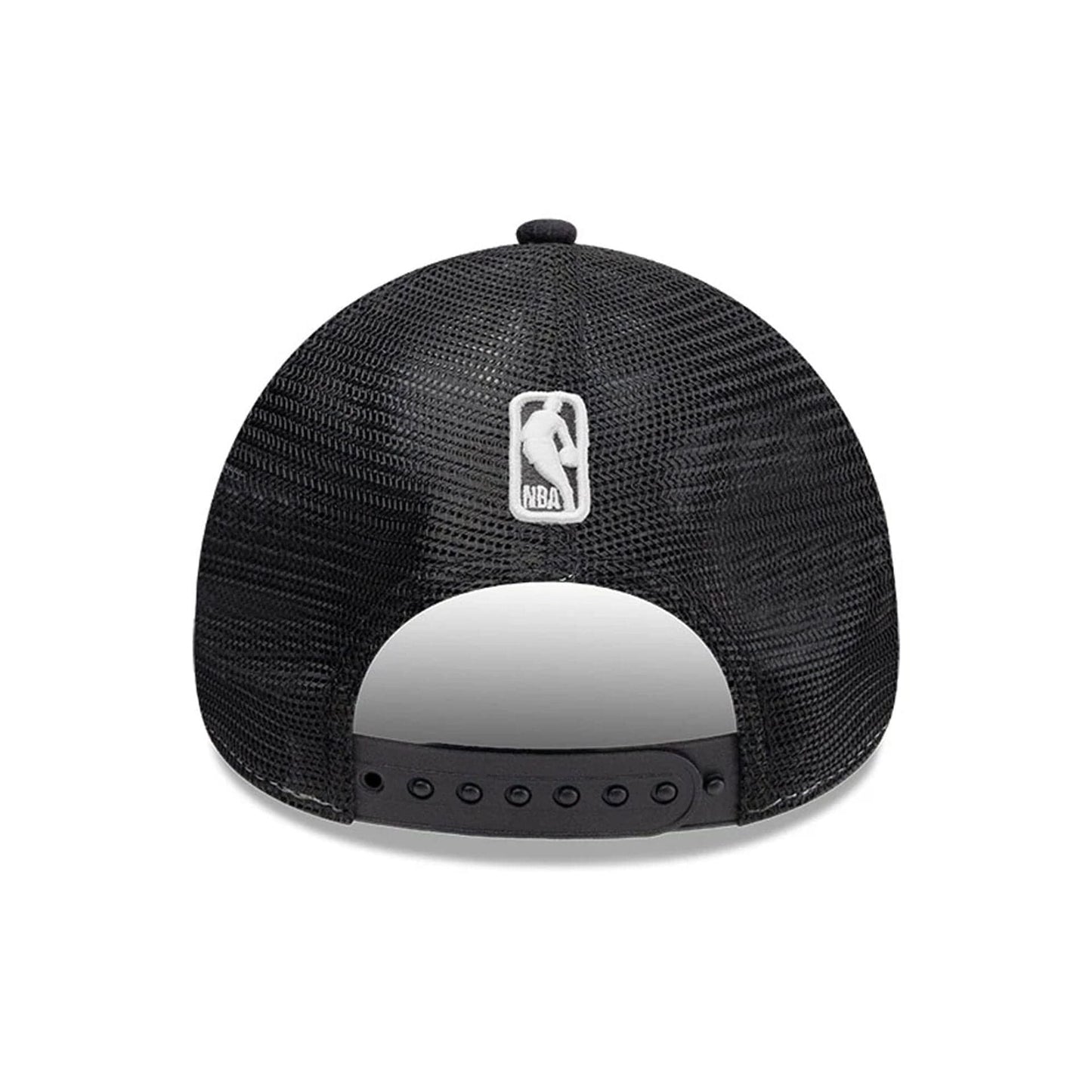 Pictured is this NBA Old English LA Lakers 9FORTY A-Frame cap in white. 4