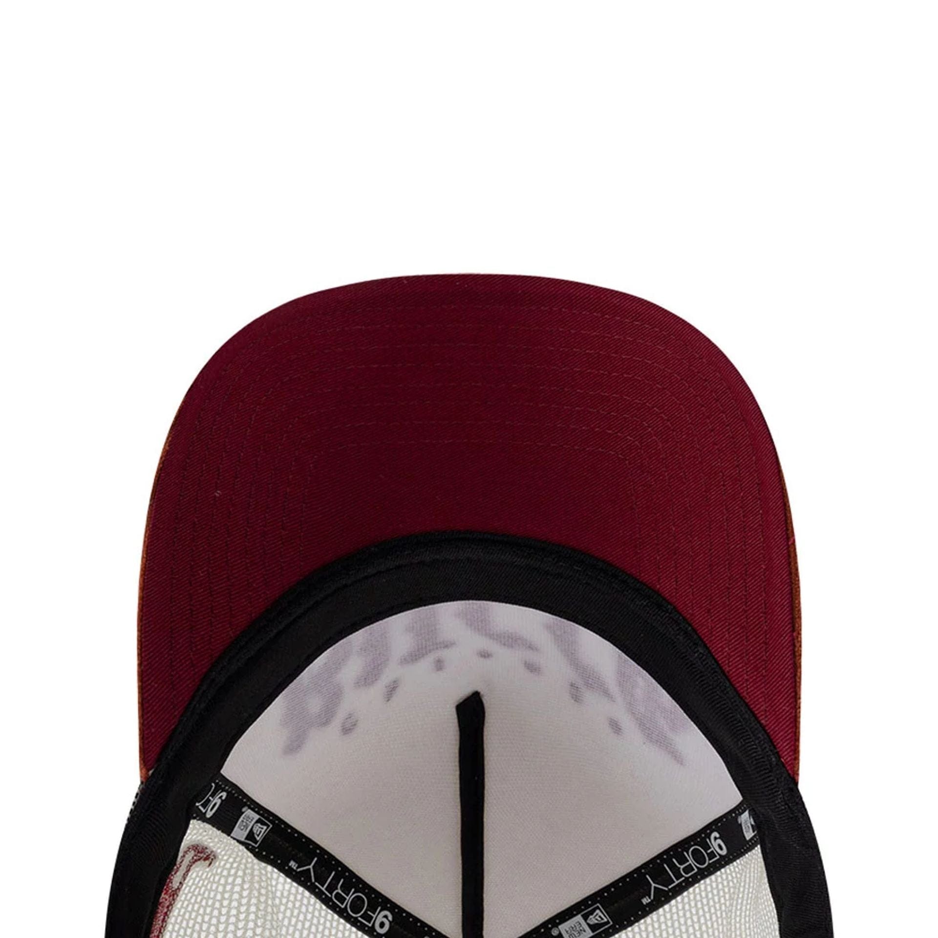 Pictured is this NBA Old English Chicago Bulls 9FORTY A-Frame cap in white. 2