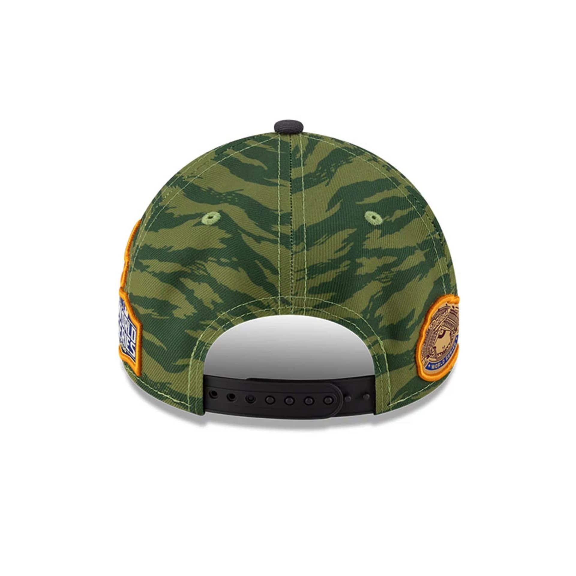 Pictured is this MLB Tiger Camo LA Dodgers 9FORTY A-Frame cap in Green. 5