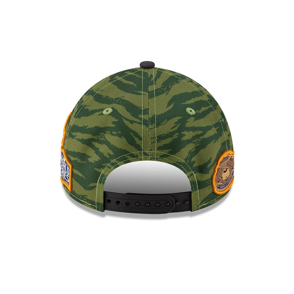 Pictured is this MLB Tiger Camo LA Dodgers 9FORTY A-Frame cap in Green. 5