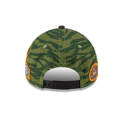 Pictured is this MLB Tiger Camo LA Dodgers 9FORTY A-Frame cap in Green. 5