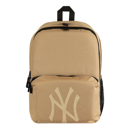 Pictured is this MLB New York Yankees Stadium Backpack in light beige. 3