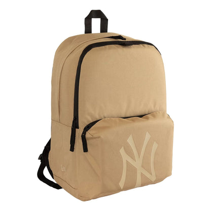 Pictured is this MLB New York Yankees Stadium Backpack in light beige. 4