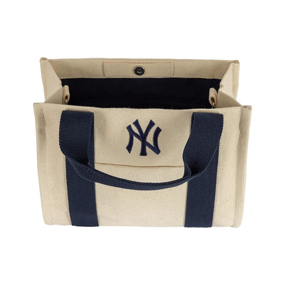 Pictured is this MLB New York Yankees Tote Bag in light beige. 4