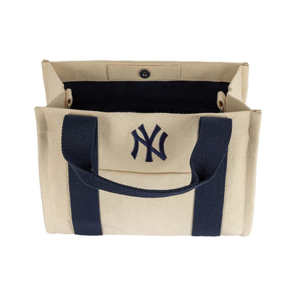Pictured is this MLB New York Yankees Tote Bag in light beige. 4