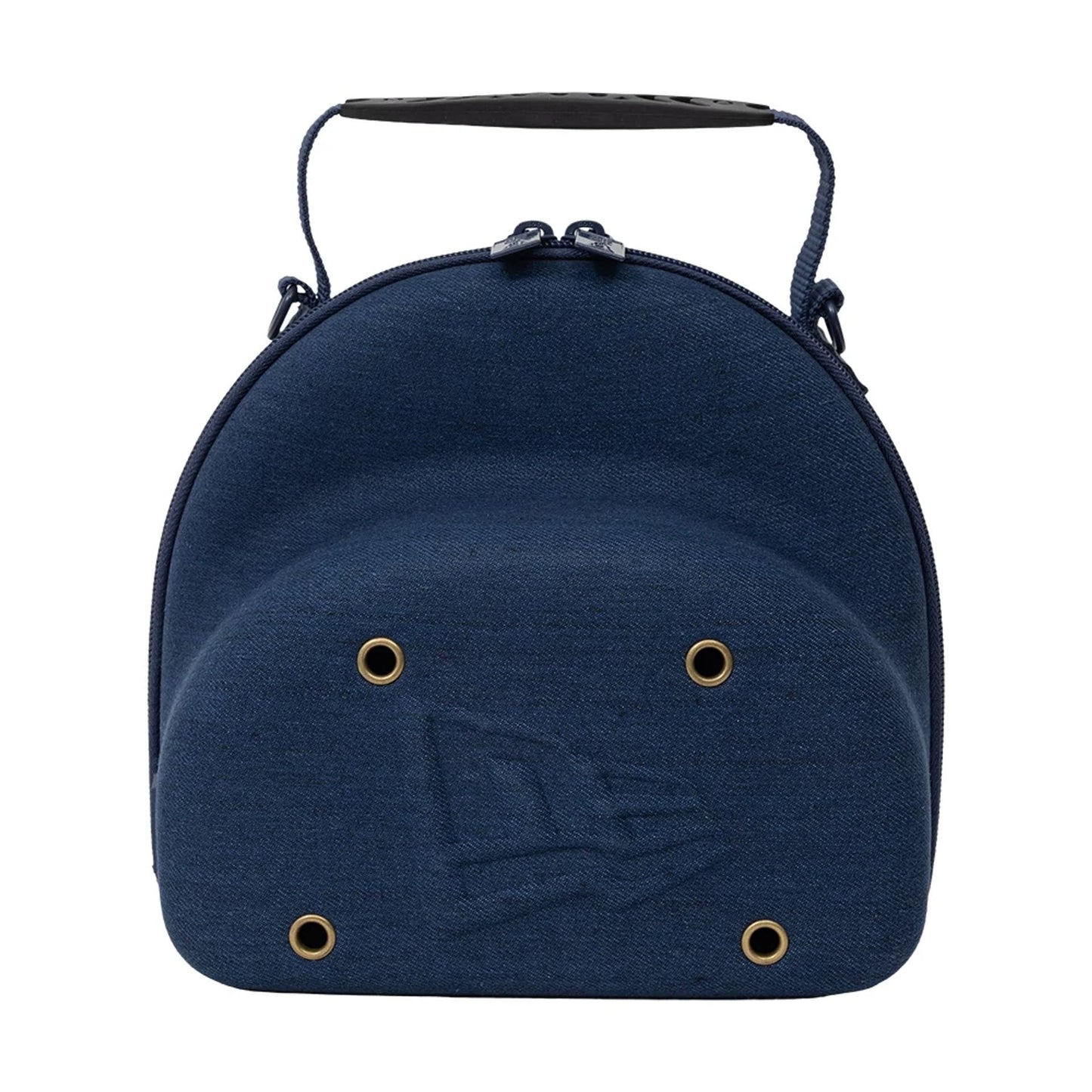 Pictured is this New Era Denim 2Pk 59FIFTY Cap Carrier in navy. 3