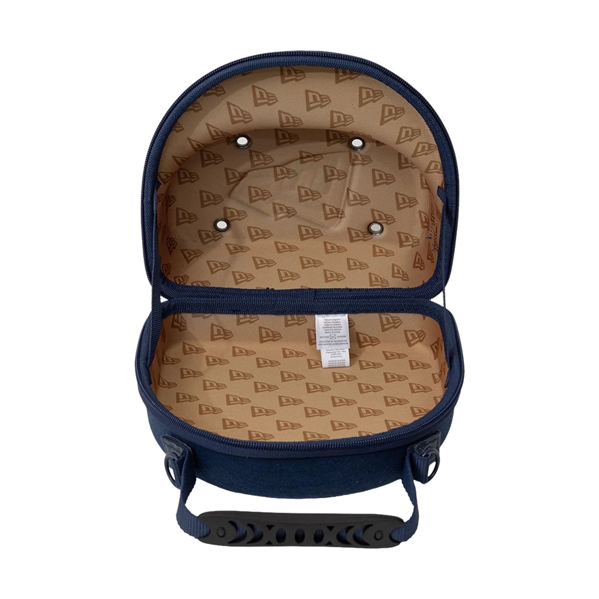 Pictured is this New Era Denim 2Pk 59FIFTY Cap Carrier in navy. 2